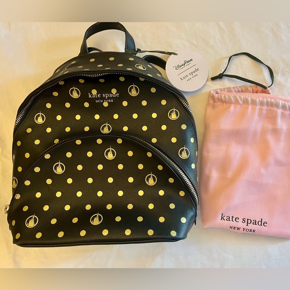 kate spade Kids Disney 50th Backpack - Black with Gold